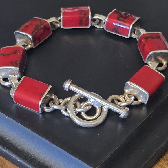 RARE Silpada Sterling Silver & Stone Bracelet - Picture 7 of 12